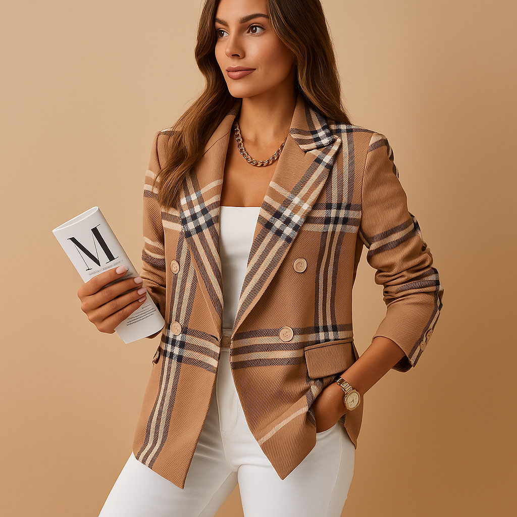 Women’s tailored blazer with a flattering fit and functional pockets, ideal for work, formal events, and casual chic occasions.