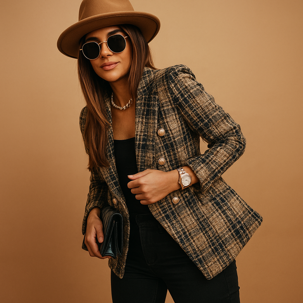 Women’s tailored blazer with an elegant, shaped fit and premium feel, ideal for work, formal events, and chic casual looks.