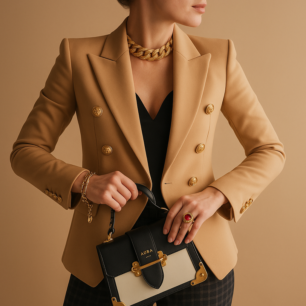 Women’s elegant long blazer with refined detailing and a comfortable fit, ideal for work, meetings, and everyday outfits.