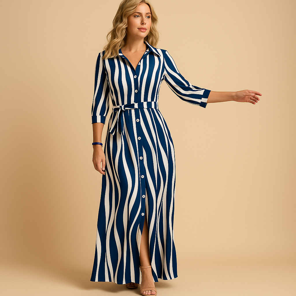 Long summer maxi dress for women with breathable fabric and loose fit, perfect for warm days, beach walks, and casual occasions.