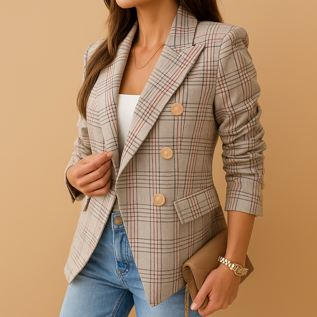 Women’s tailored blazer with a flattering fit and functional pockets, ideal for work, formal events, and casual chic occasions.