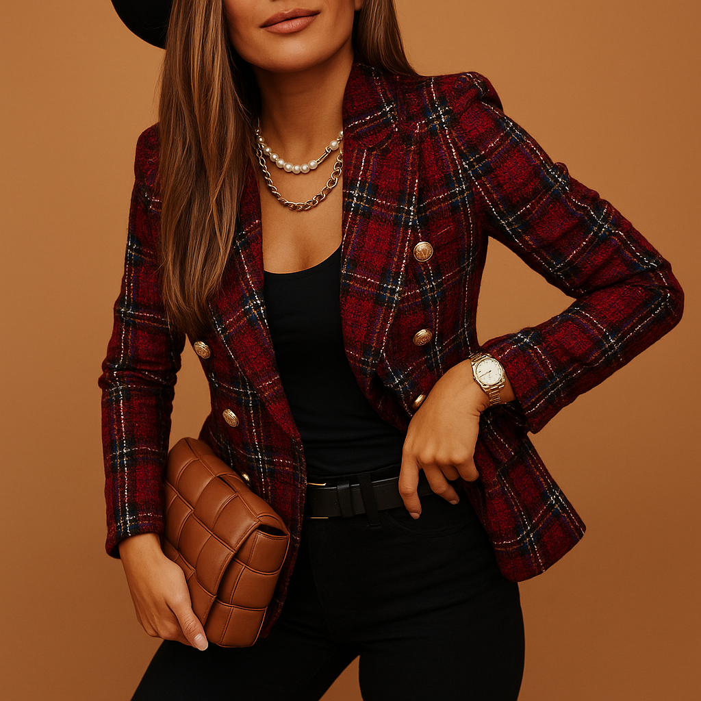 Women’s tailored blazer with an elegant, shaped fit and premium feel, ideal for work, formal events, and chic casual looks.